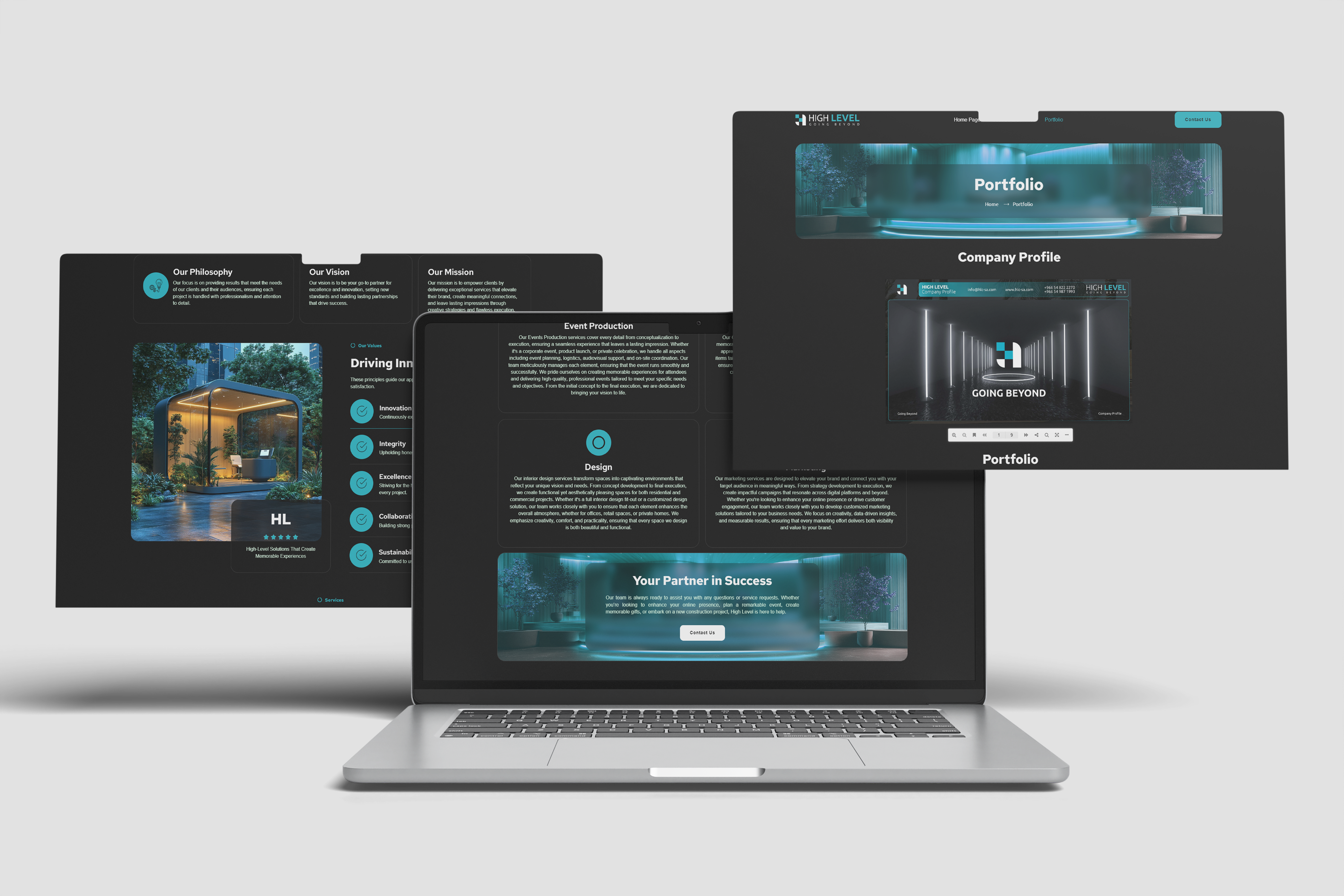High Level Website Design