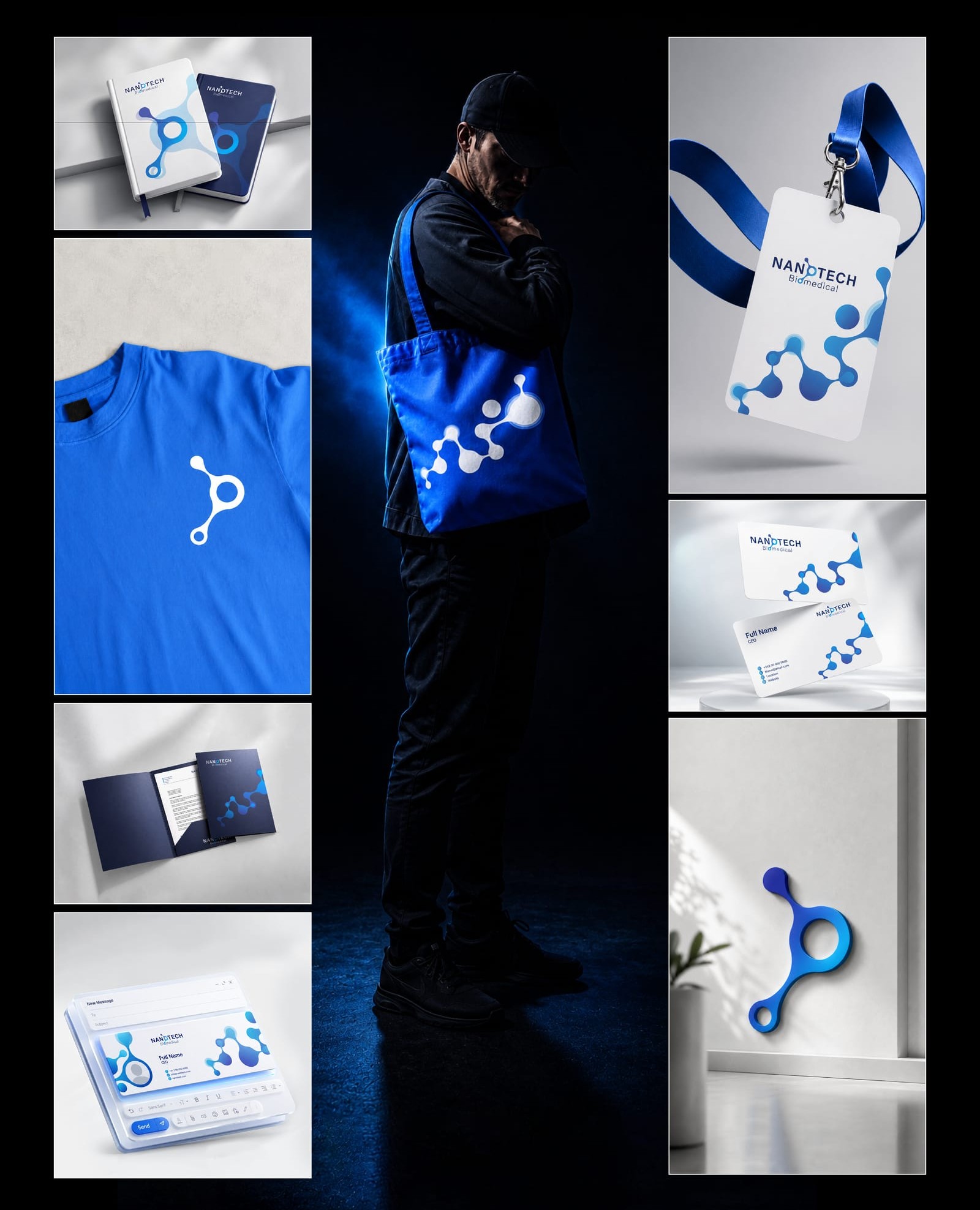 Nanotech Biomedical Brand Identity