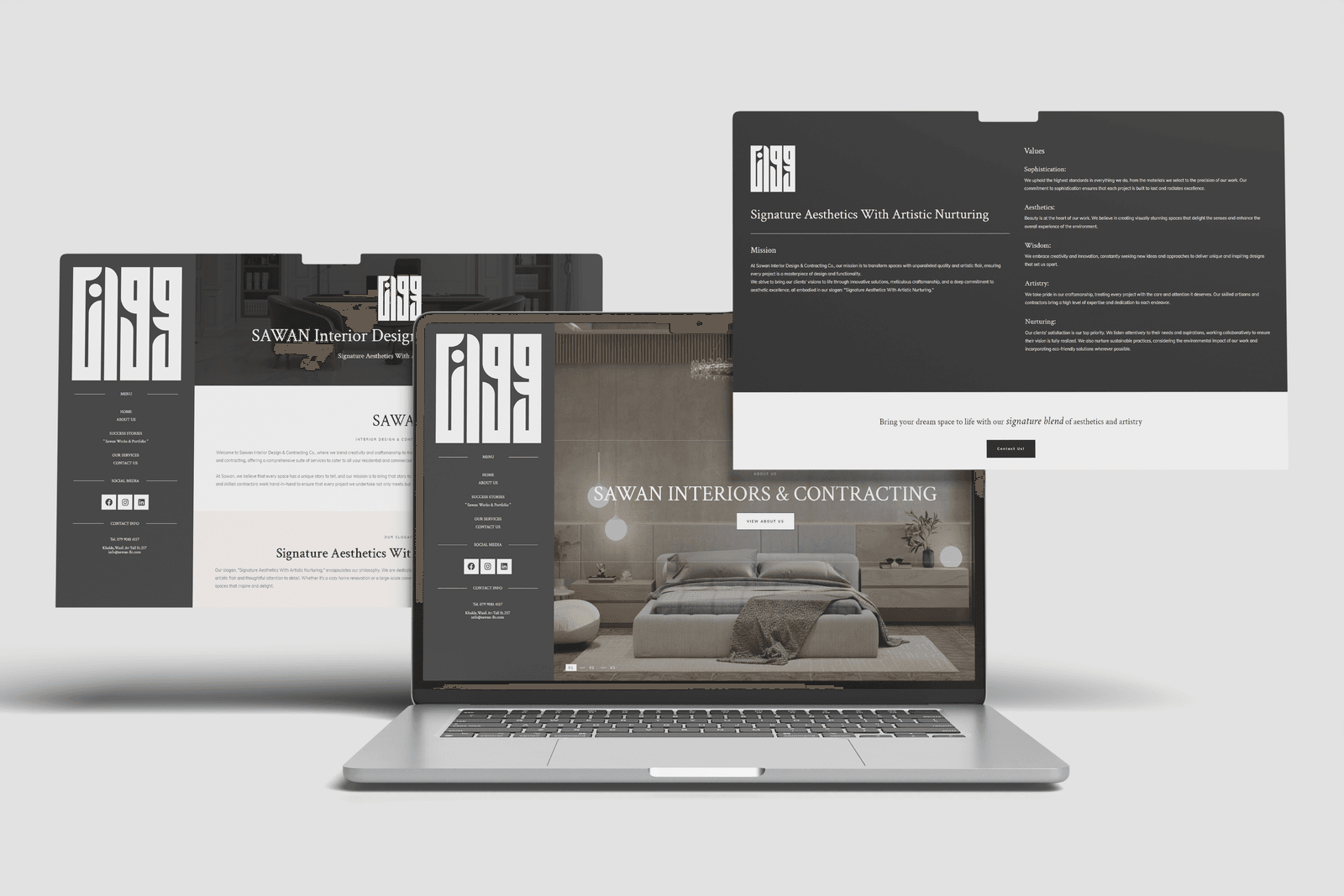 Sawan Interiors Website Design