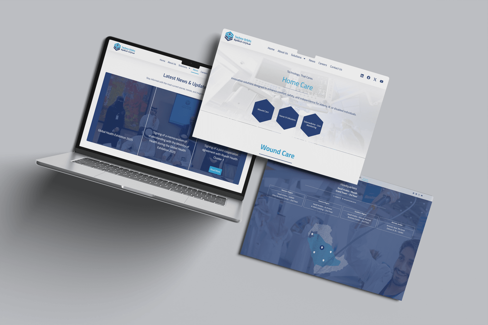 Techno Orbits Website Design